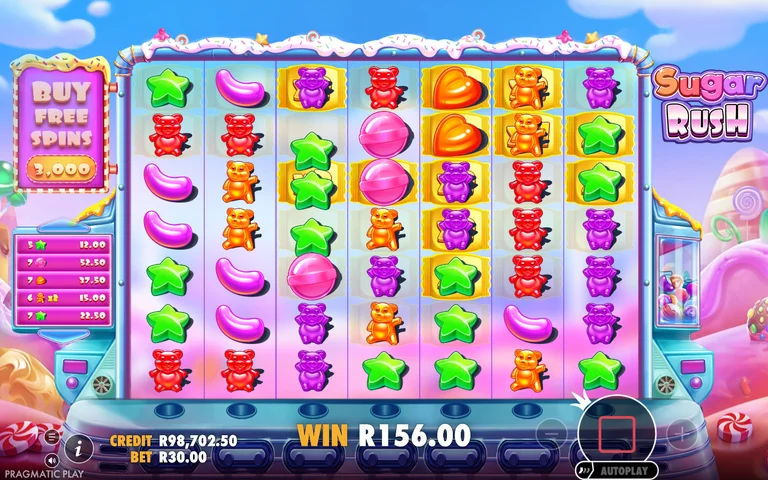 Sugar Rush winning spin